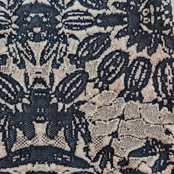 NWT Anthropologie Mock-Neck Cap-Sleeve Slim Knit Mini Dress M Brown $198 - Picture 4 of 11